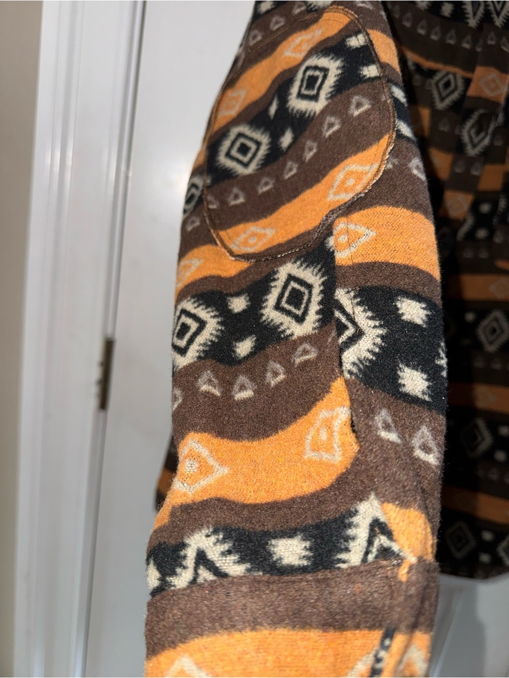 Easel Oversized Aztec Utility Shacket - Picture 8 of 8
